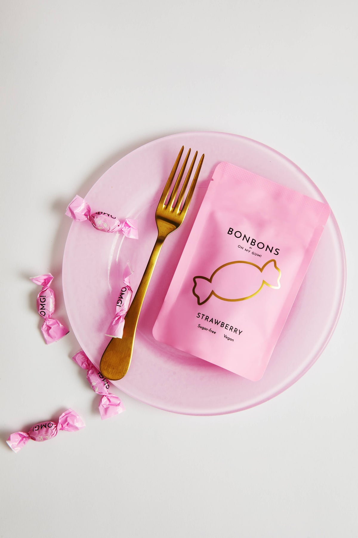 Jordgubbsbonboner - Sockerfria hårda karameller | Veganska