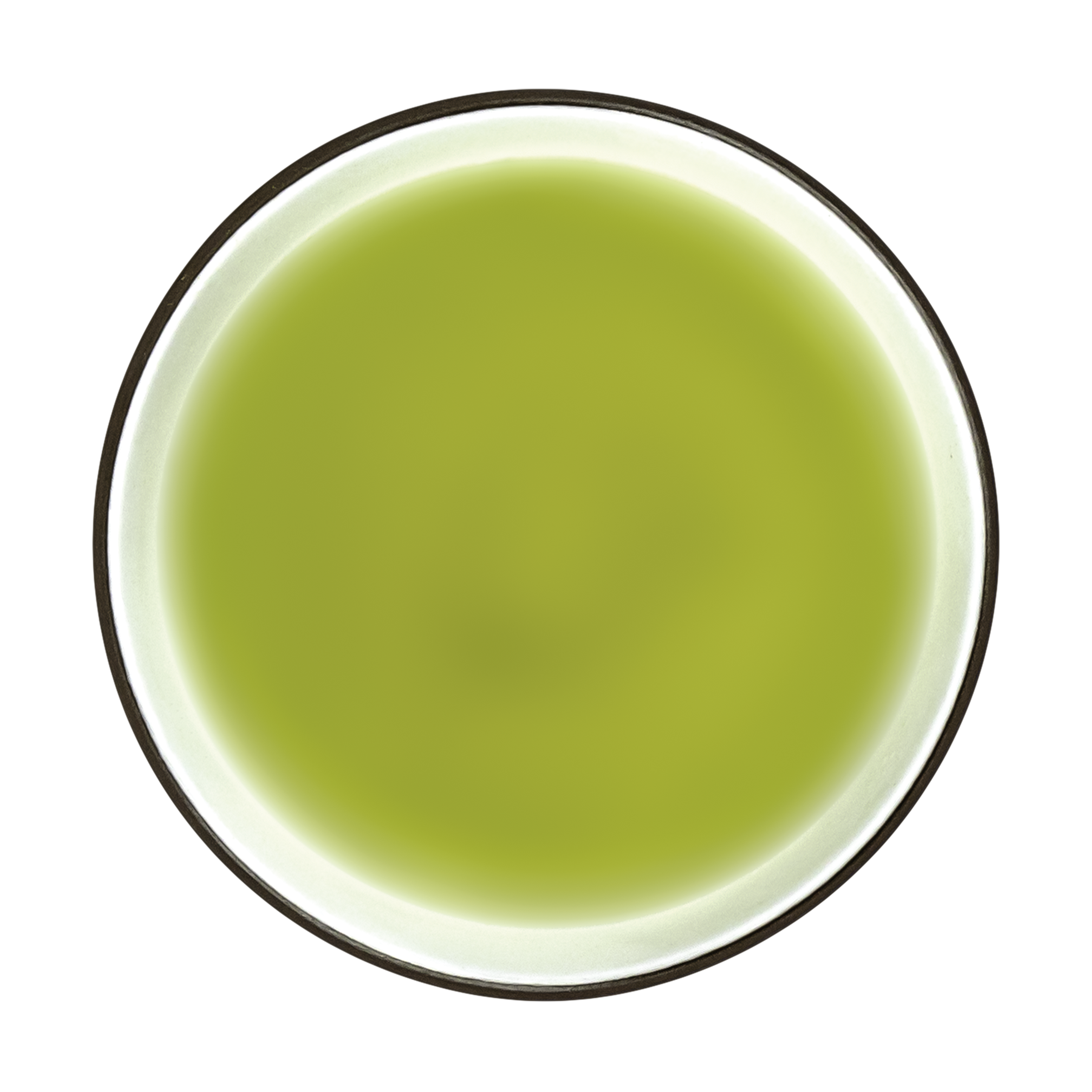 Organic Keiko Genmaicha and Matcha teas in green and brown packaging with tea leaves and bowls ready for brewing.