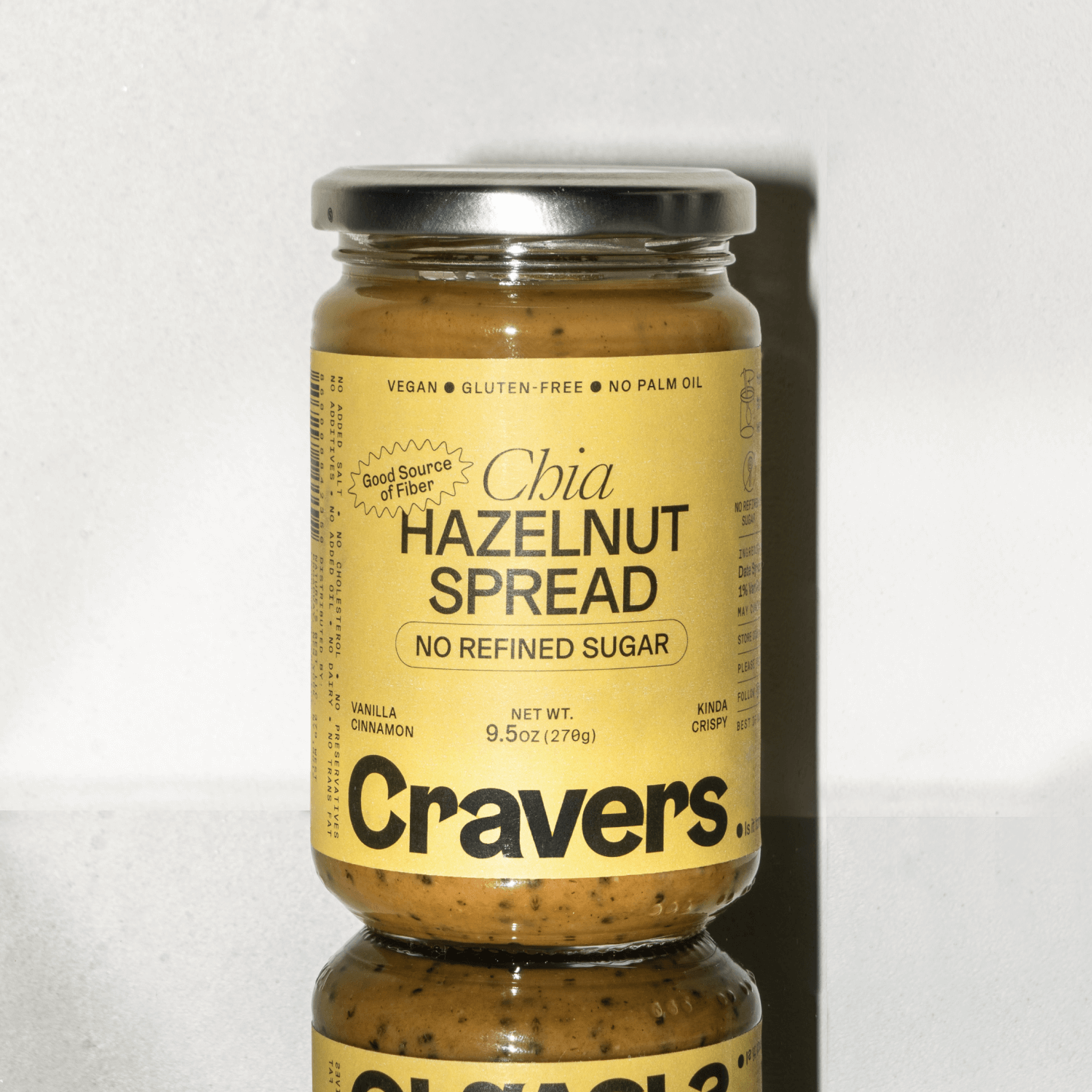 CRAVERS Chia- och hasselnötspålägg