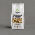 GRAINED CO. Chelsie’s Cardamom & Seed Porridge in a 450g package, featuring a bowl of warm porridge with seeds and spices.