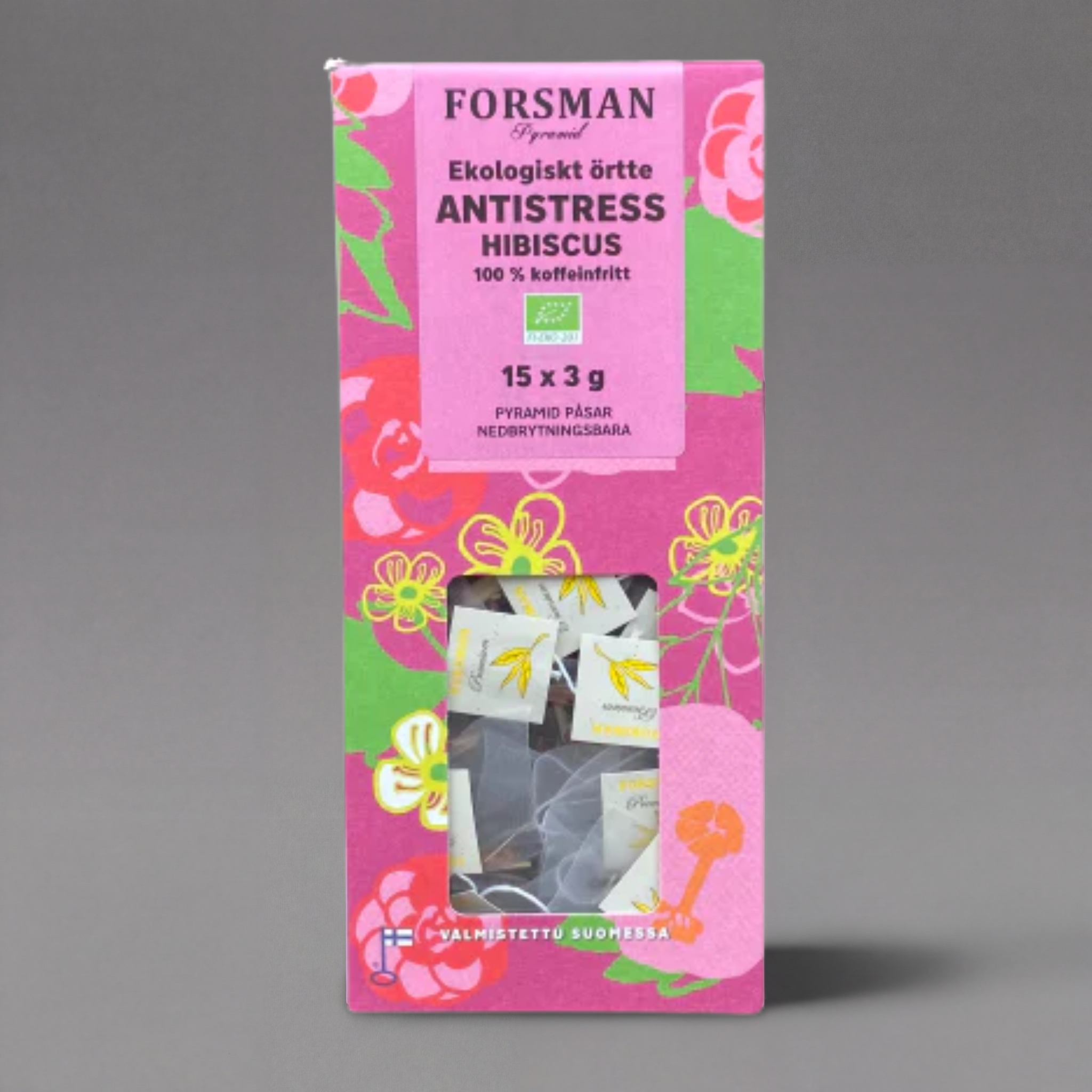 Anti-Stress Hibiscus Organic Herbal Tea – Caffeine Free (45g)