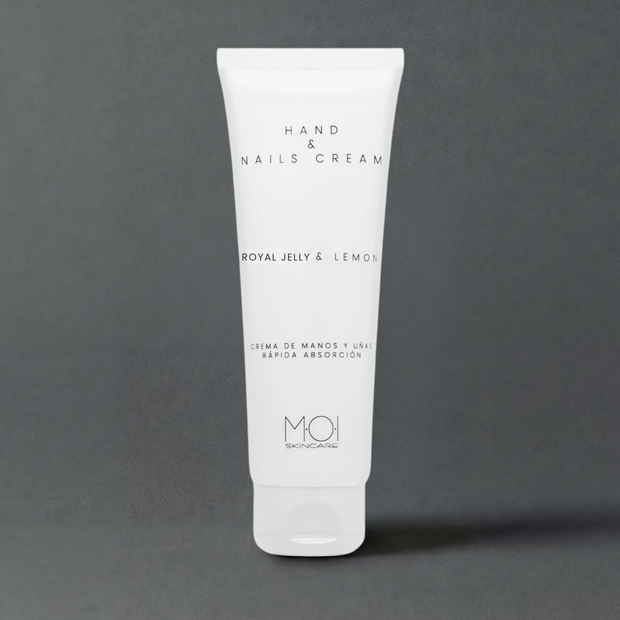 SesioMWorld MOI Hand & Nails Cream with royal jelly and lemon, 75 ml, showing a tube of nourishing hand and nail cream.