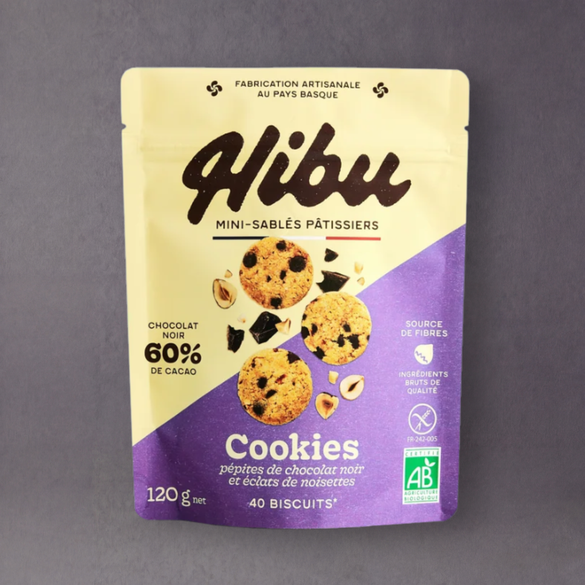 HIBU Organic Vegan Gluten-Free Mini Biscuits Cookies - 6 Flavours