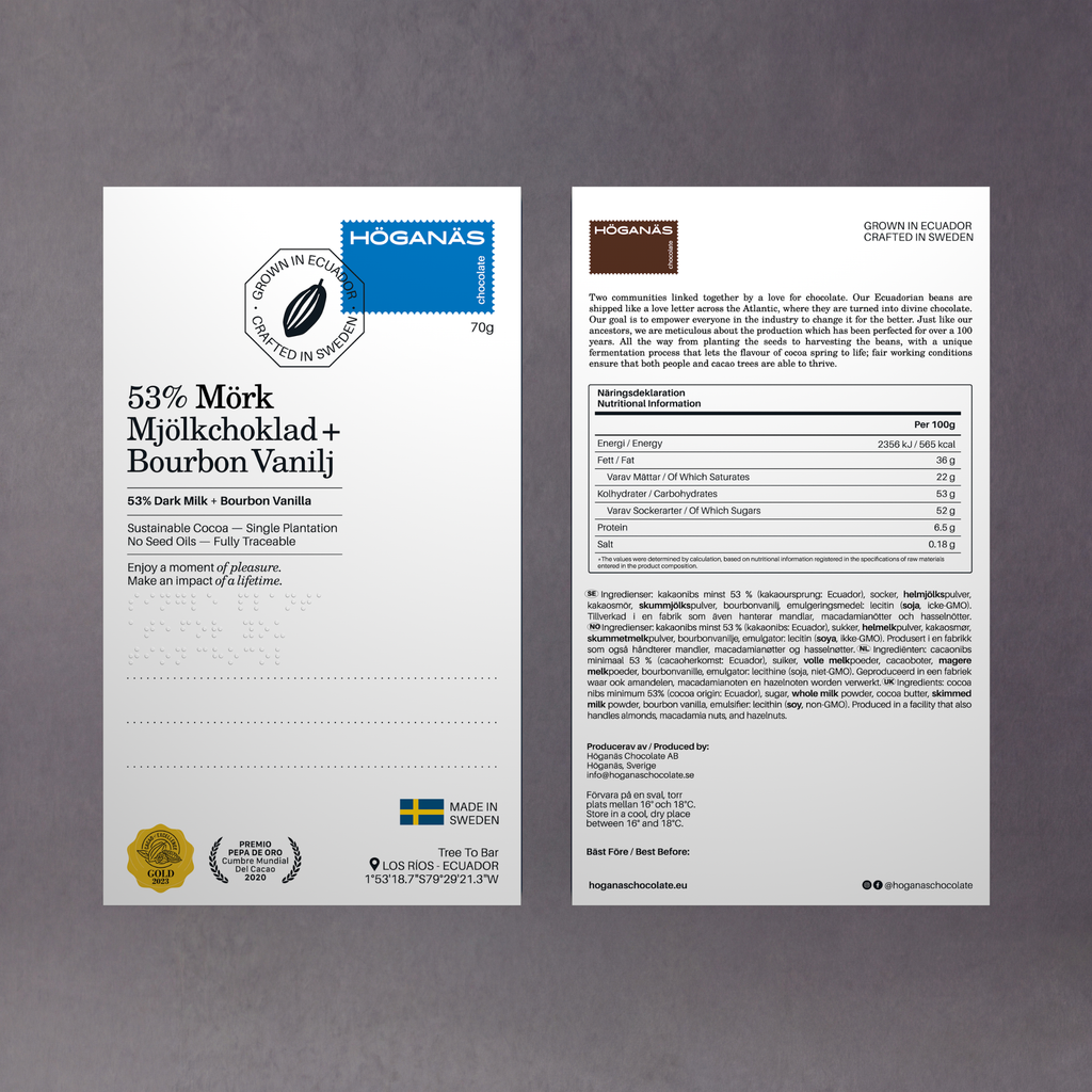 Höganäs Choklad — Mörka chokladkakor (70g)