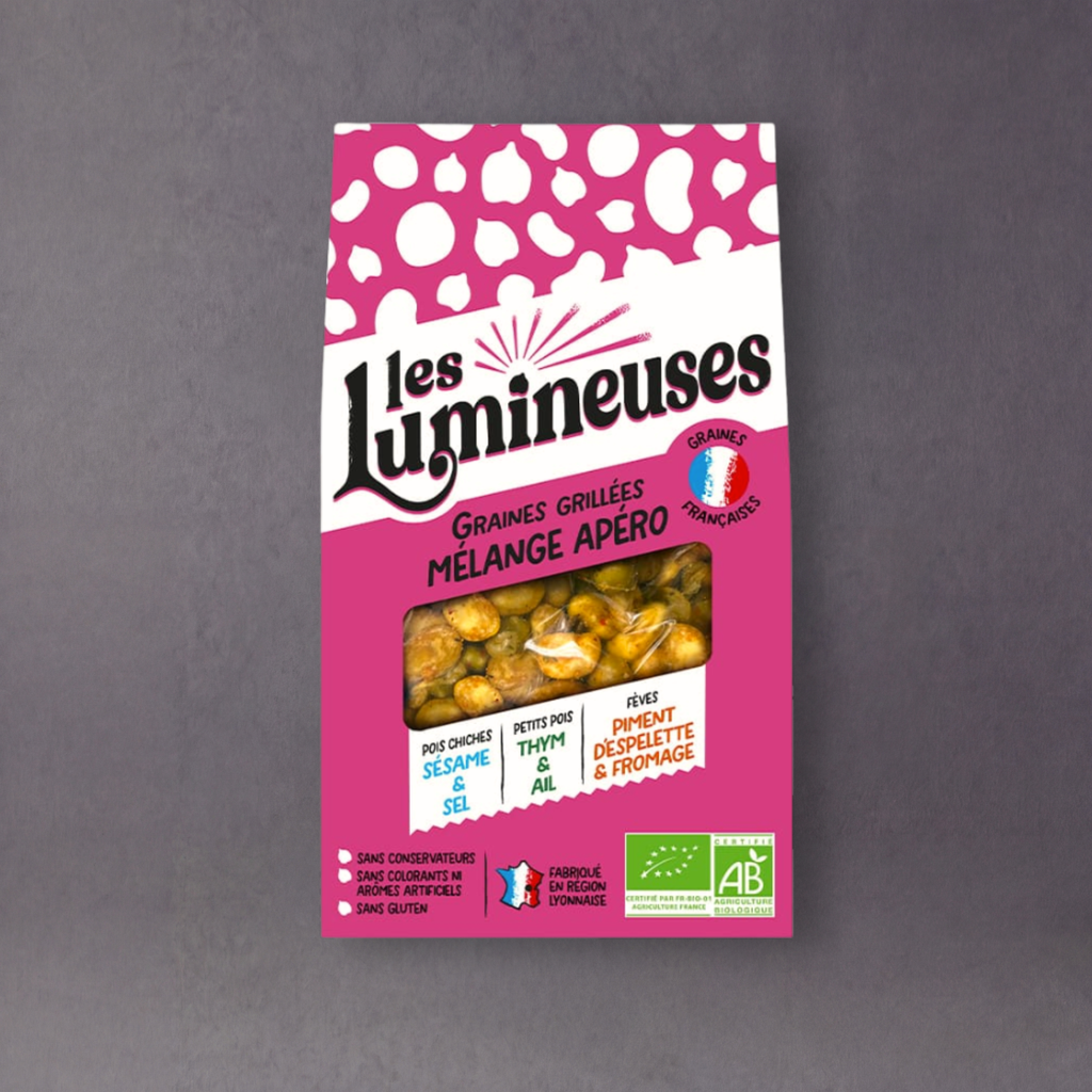 Les Lumineuses Organic Apero Mix – Rostade baljväxter och nötter | Olika smaker