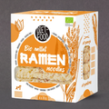 Bio millet ramen from Diet Food, 280g package, showcasing a bowl of ramen noodles with millet ingredients and fresh toppings.