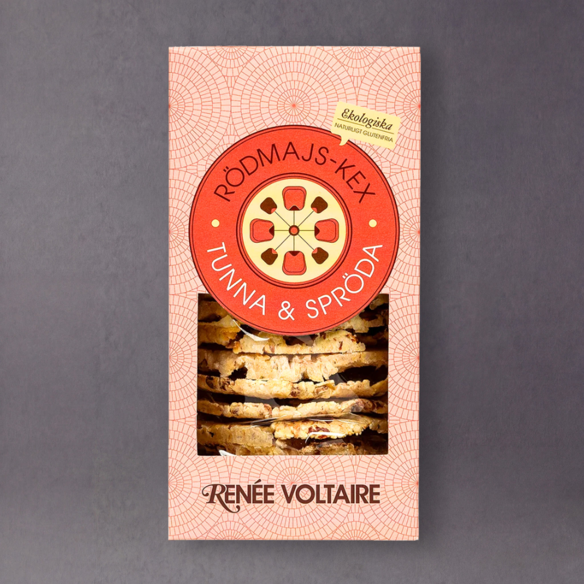 Red maize crackers