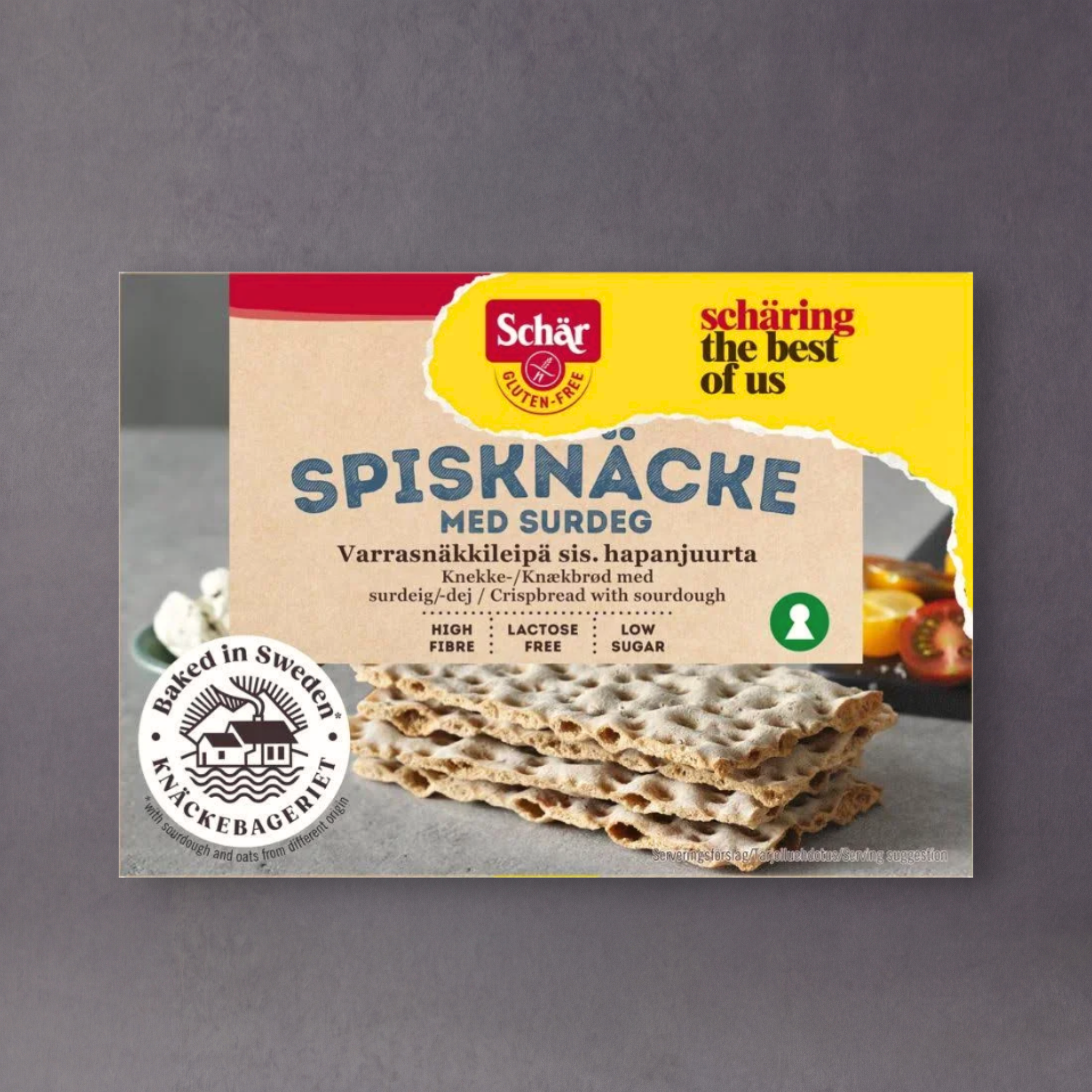 SCHÄR Gluten-Free Sourdough Crispbread 130g | Schär Spisknäcke Med Surdeg