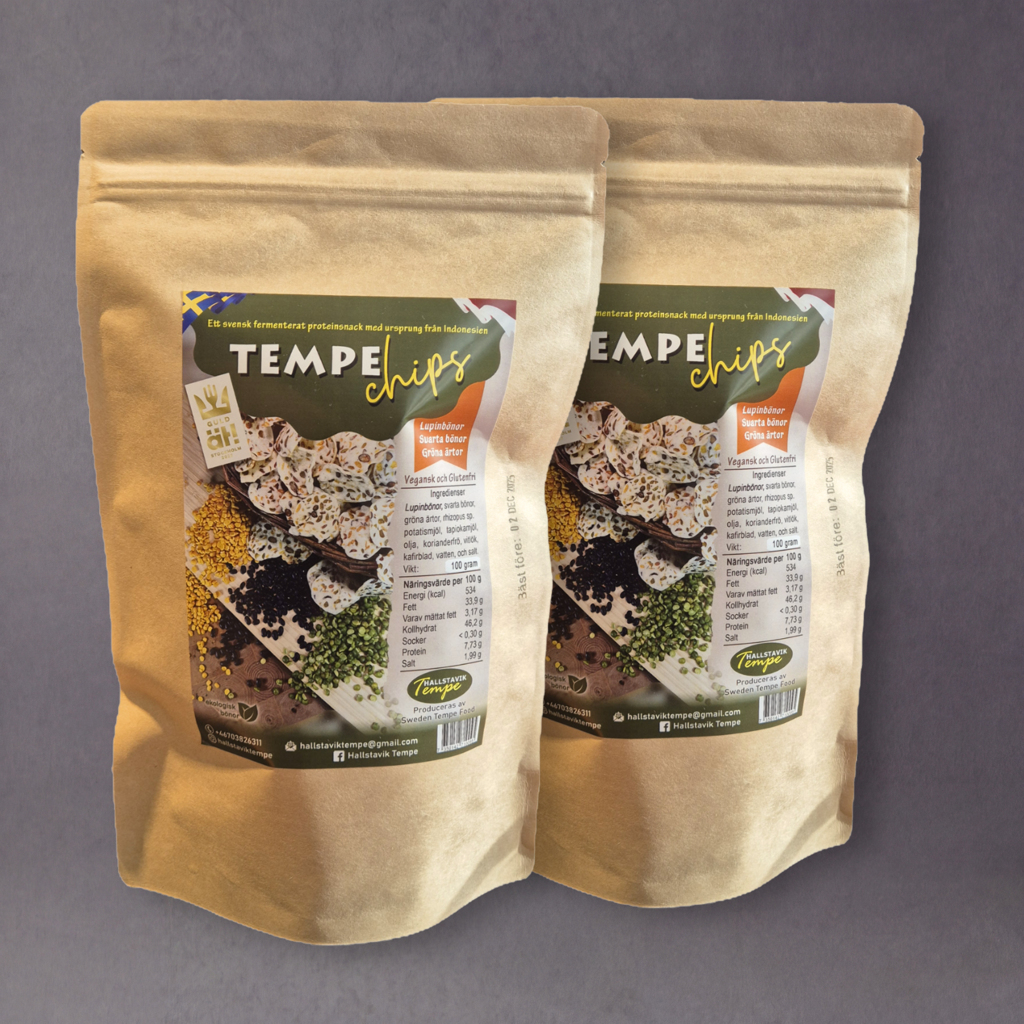 Hallstavik Tempe Chips – Crispy Swedish Tempeh Snacks