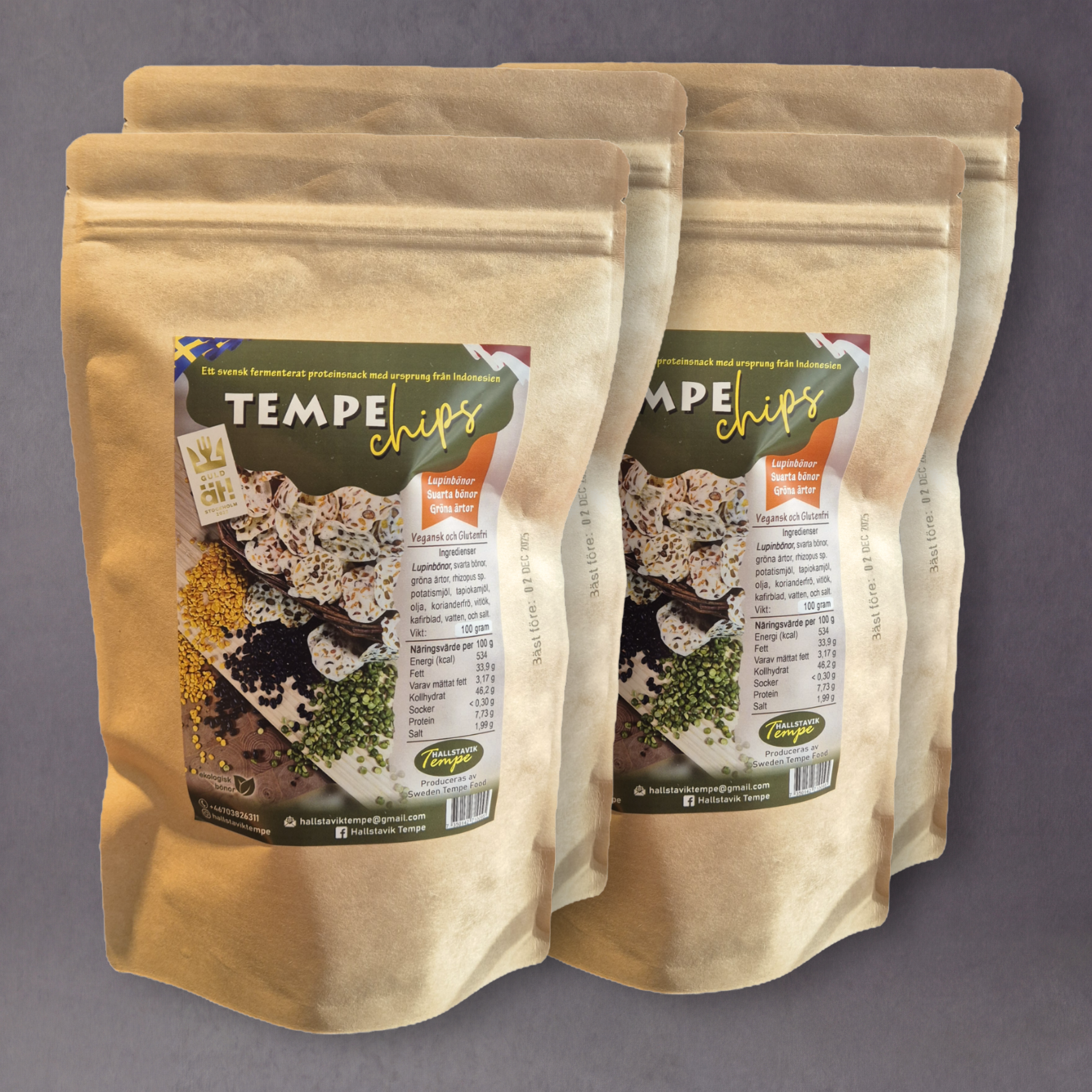 Hallstavik Tempe Chips – Crispy Swedish Tempeh Snacks