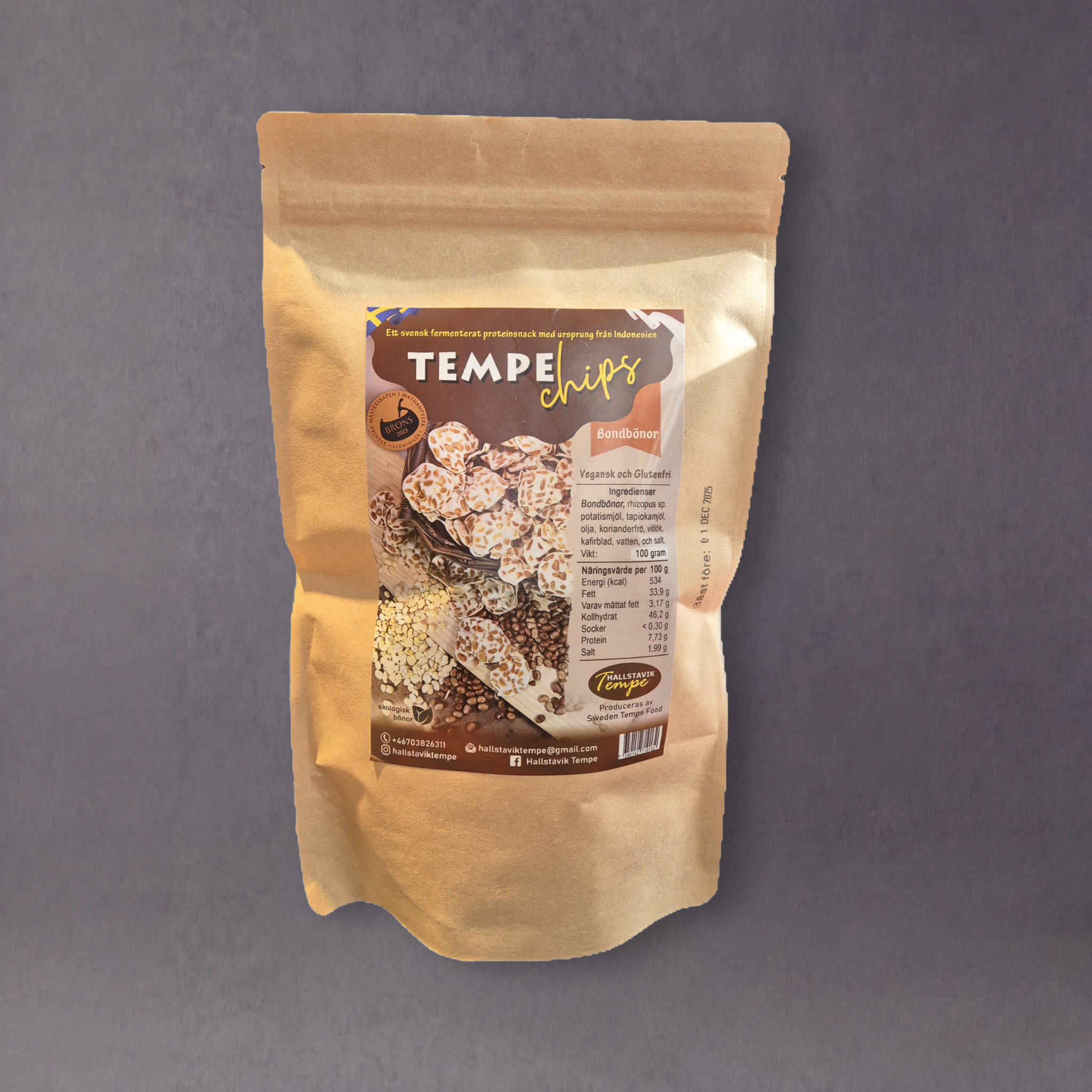 Hallstavik Tempe Chips – Crispy Swedish Tempeh Snacks