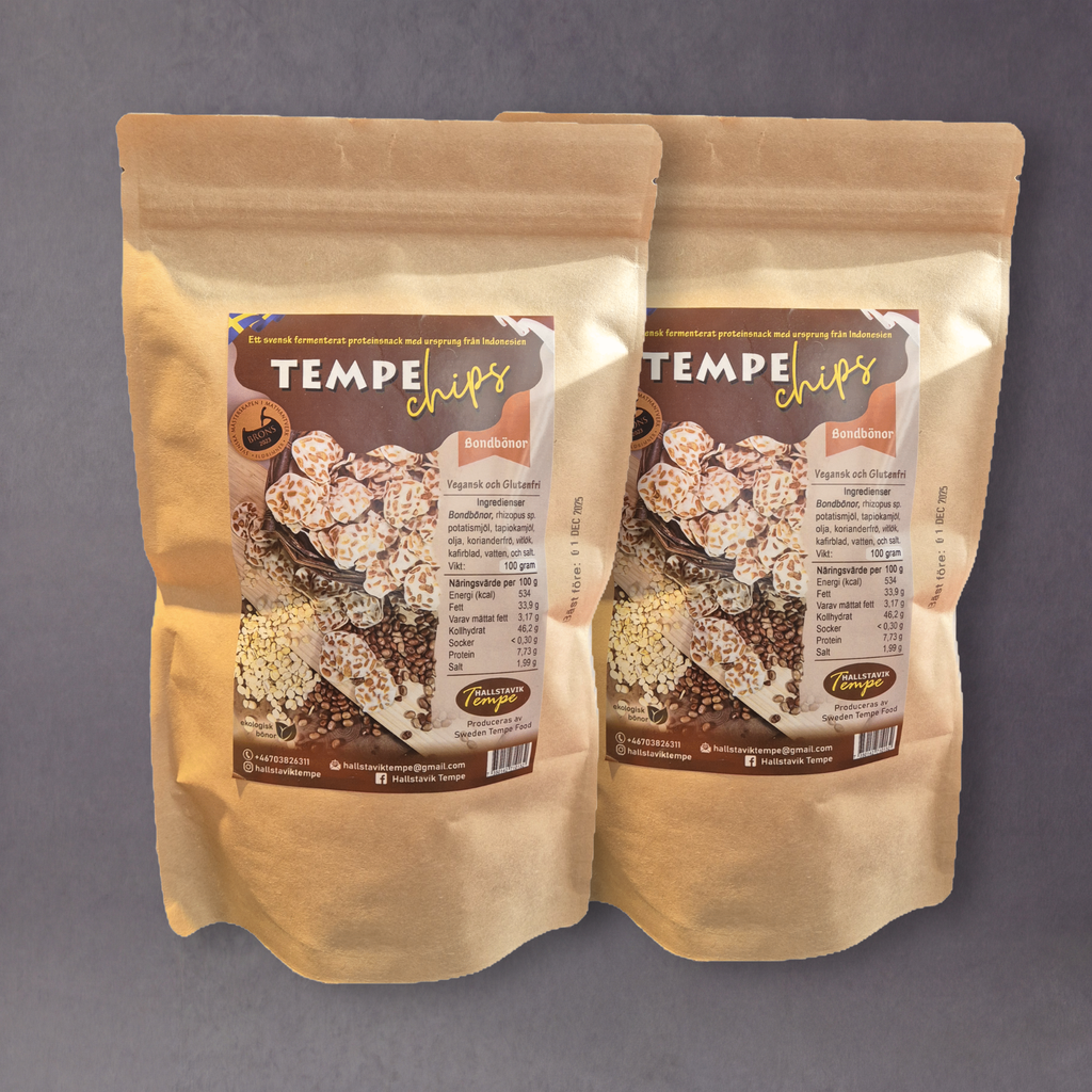 Hallstavik Tempe Chips – Crispy Swedish Tempeh Snacks