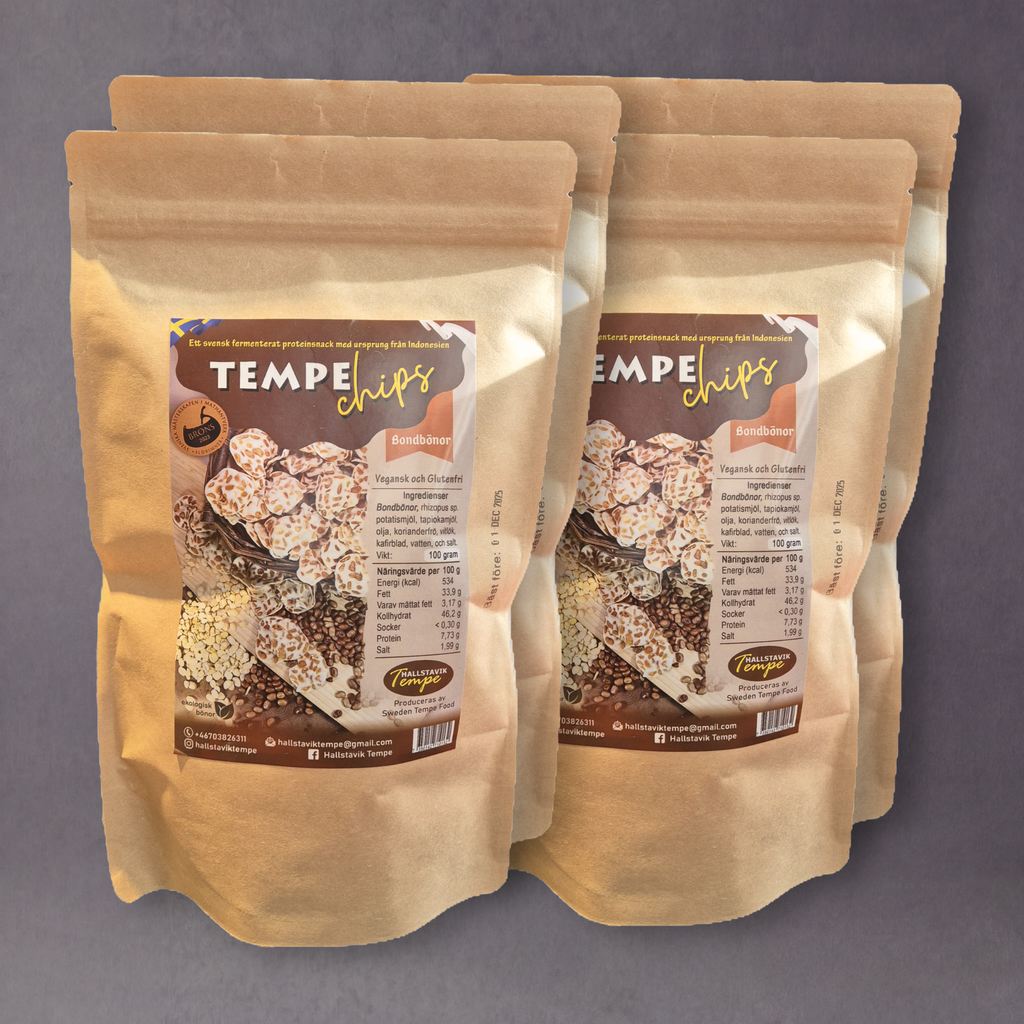 Hallstavik Tempe Chips – Crispy Swedish Tempeh Snacks