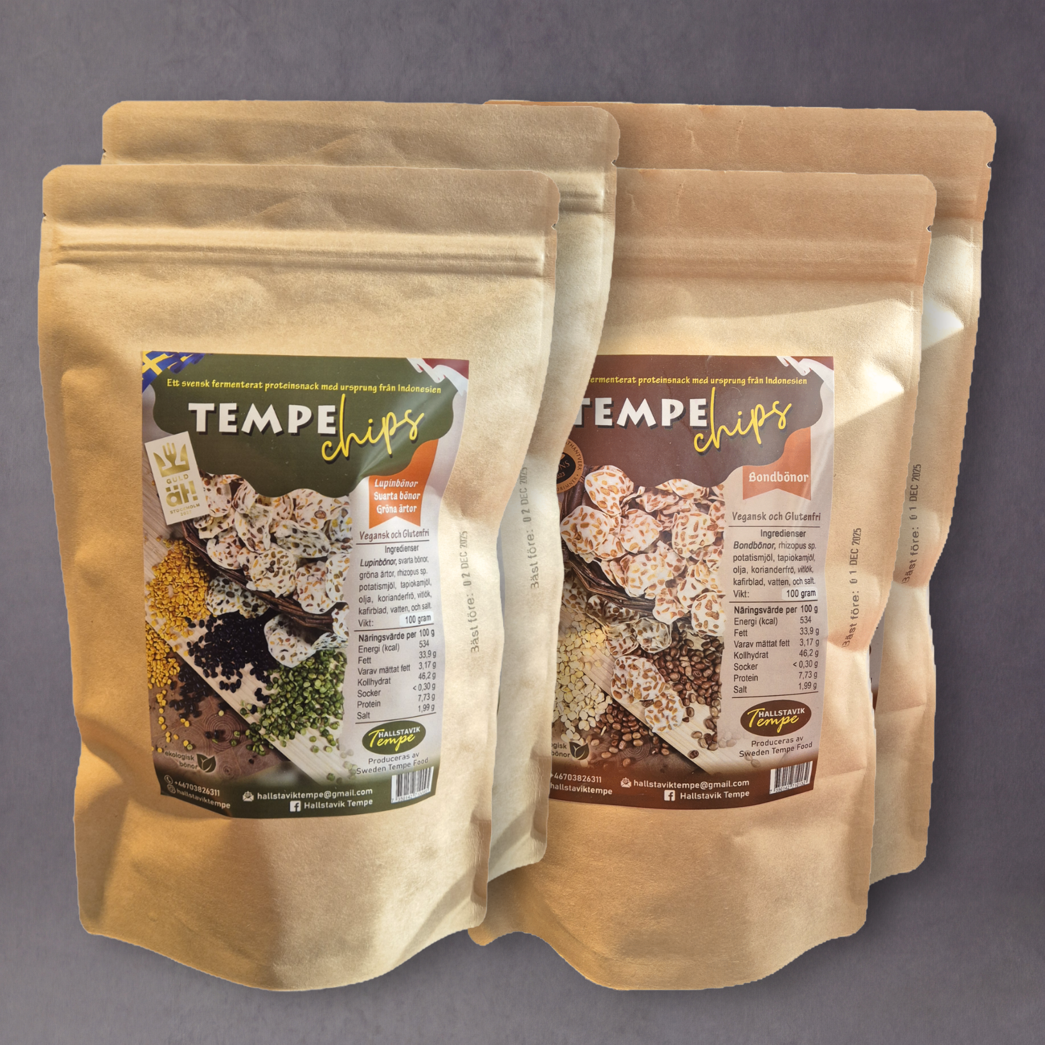 Hallstavik Tempe Chips – Crispy Swedish Tempeh Snacks
